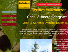 Tablet Screenshot of ogv-leutenbach.com